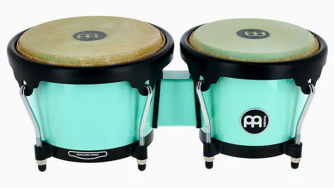 Meinl HB50SF Journey Bongo Green, vue de trois quarts, photo 2