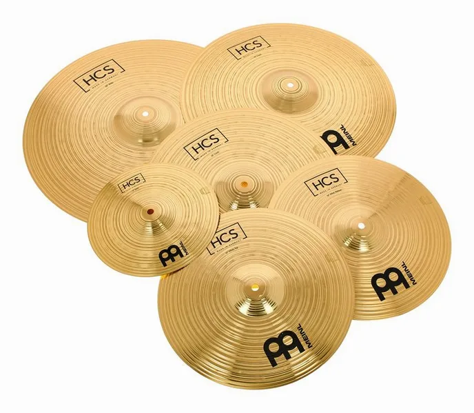 Meinl HCS Expanded Cymbal Set, sur fond neutre