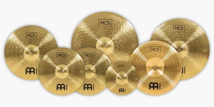 Meinl HCS Super Cymbal Set, vue de face