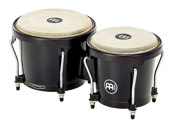 Meinl HFB100BK Bongo Set Fiberglass, de face sur fond neutre