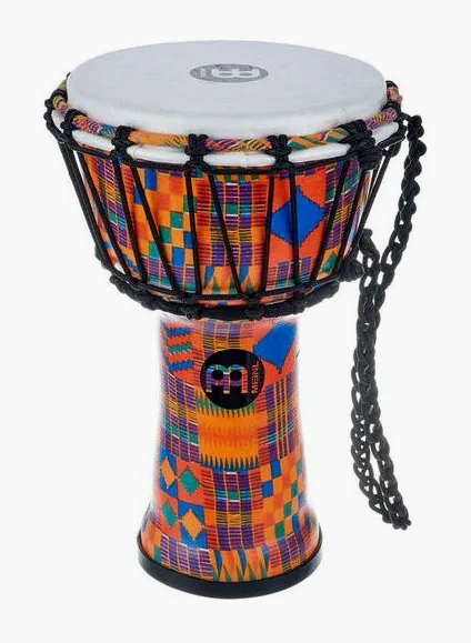 Meinl Junior Djembe Kenian Quilt, vue de près, de face