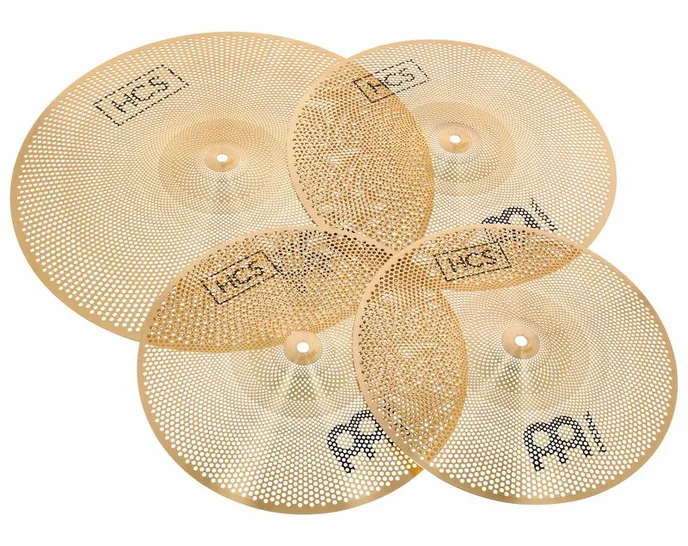 Meinl Practice HCS Cymbal Set, de face sur fond neutre
