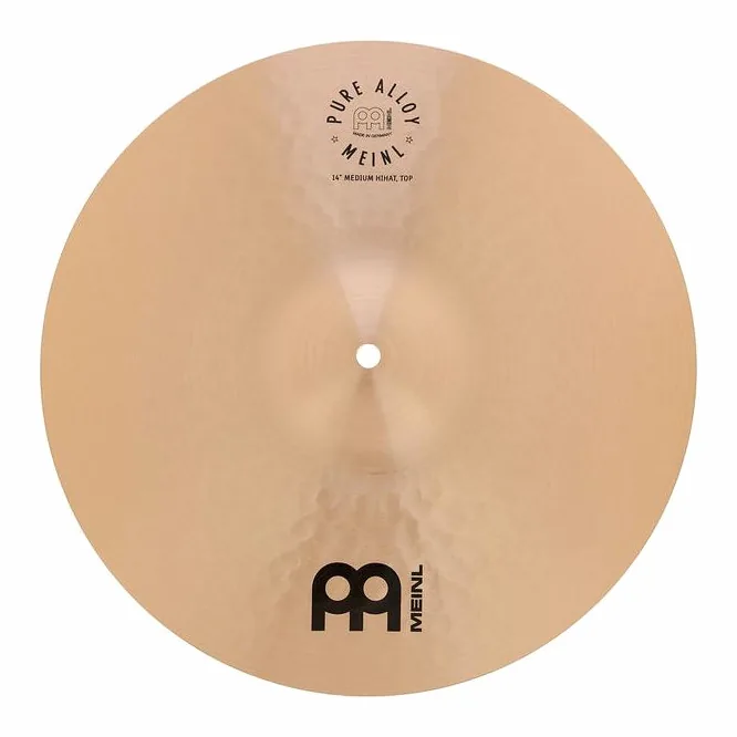 Meinl Pure Alloy 14" Medium Hi-Hat, sur fond neutre, photo 4