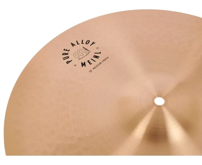 Meinl Pure Alloy 16" Medium Crash, vue de dessus, photo 4