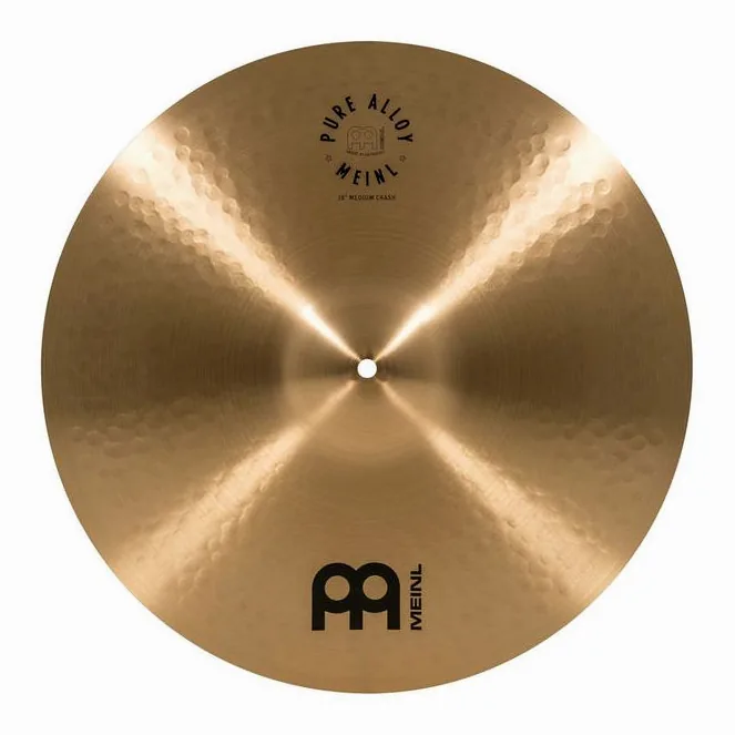 Meinl Pure Alloy 18" Medium Crash, vue de profil, photo 2