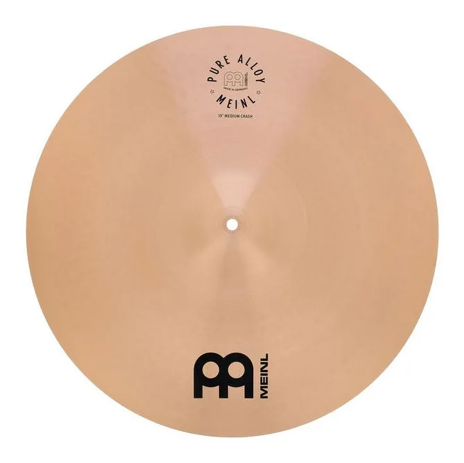 Meinl Pure Alloy 19" Medium Crash, vue de profil, photo 2