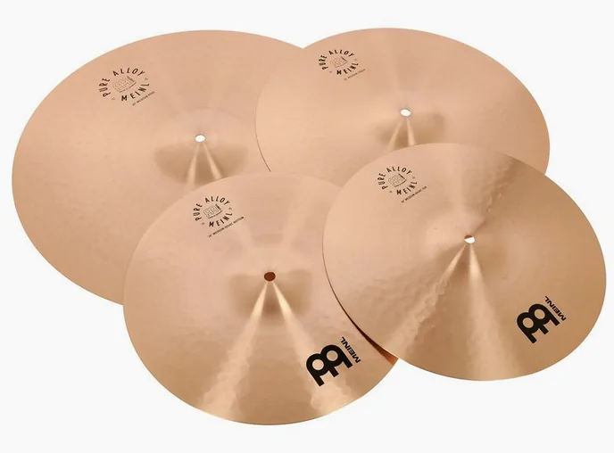 Meinl Pure Alloy Cymbal Set, vue de près, de face