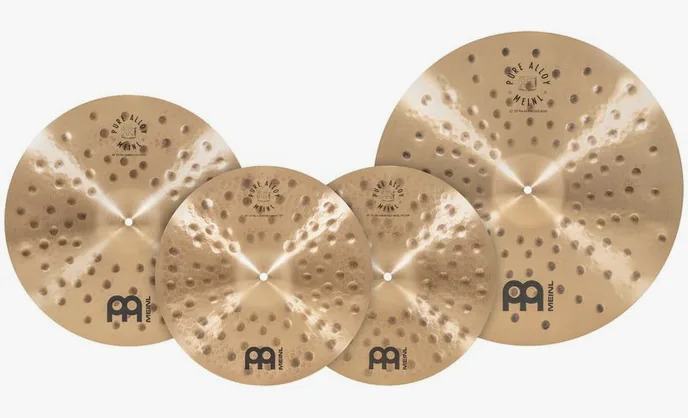 Meinl Pure Alloy Hammered Set, sur fond neutre