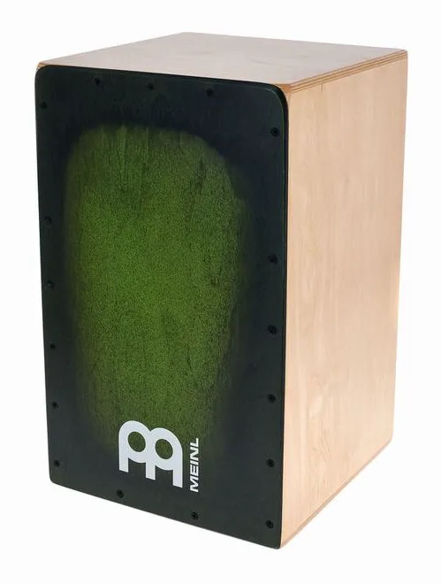 Meinl Snarecraft Cajon 100 Green B., vue de face
