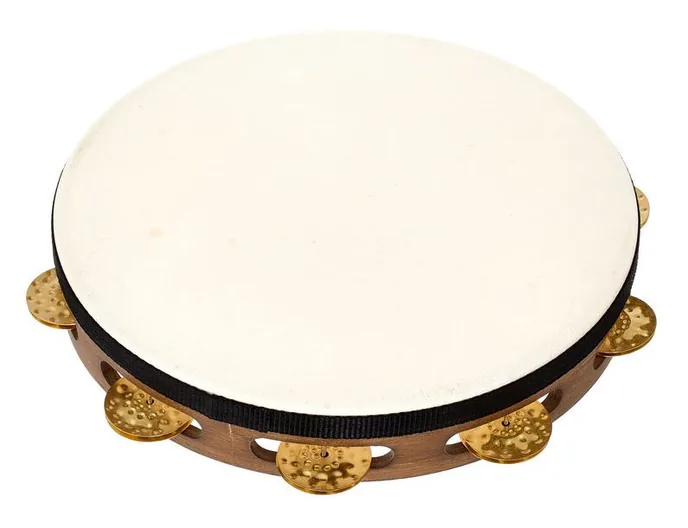 Meinl TAH1V-WB Head Tambourine, de face sur fond neutre