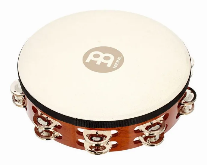 Meinl TAH2AB Head Tambourine, de face sur fond neutre