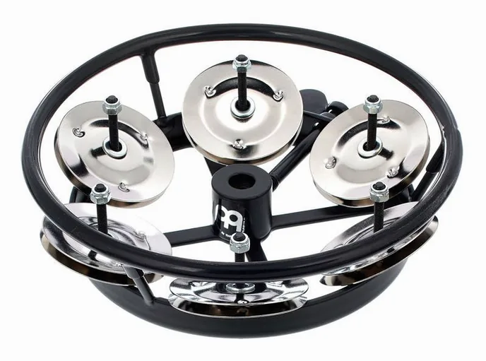 Meinl THH1BK Hi-Hat Tambourine, vue de près, de face