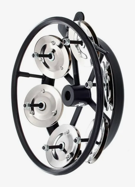 Meinl THH1BK Hi-Hat Tambourine, vue de face, photo 2