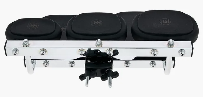 Meinl TMSTB Temple Block Set, vue de trois quarts, photo 4