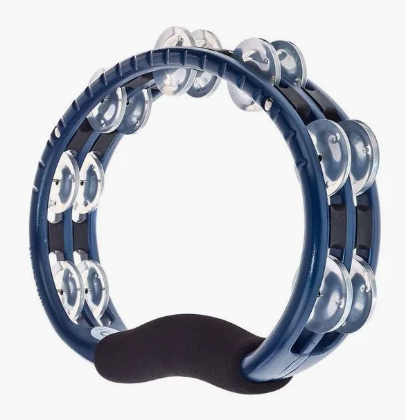Meinl TMT1A-B Tambourine Alu Blue, vue de dessus, photo 2