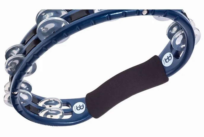 Meinl TMT1A-B Tambourine Alu Blue, sur fond neutre, photo 3