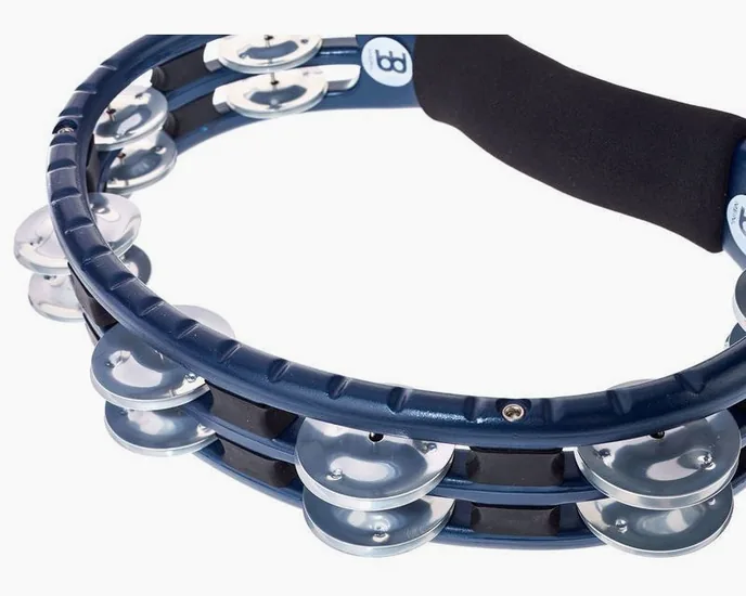 Meinl TMT1A-B Tambourine Alu Blue, vue de profil, photo 4