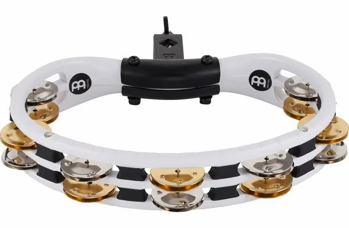 Meinl TMT2M-WH Recording Tambourine, sur fond neutre, photo 2
