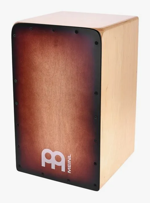 Meinl Woodcraft Cajon Espresso Burst, vue de près, de face