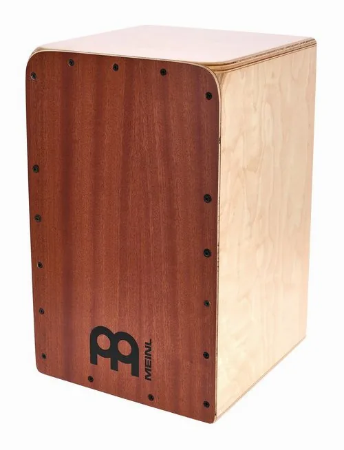 Meinl Woodcraft Prof. Cajon Mahogany, de face sur fond neutre