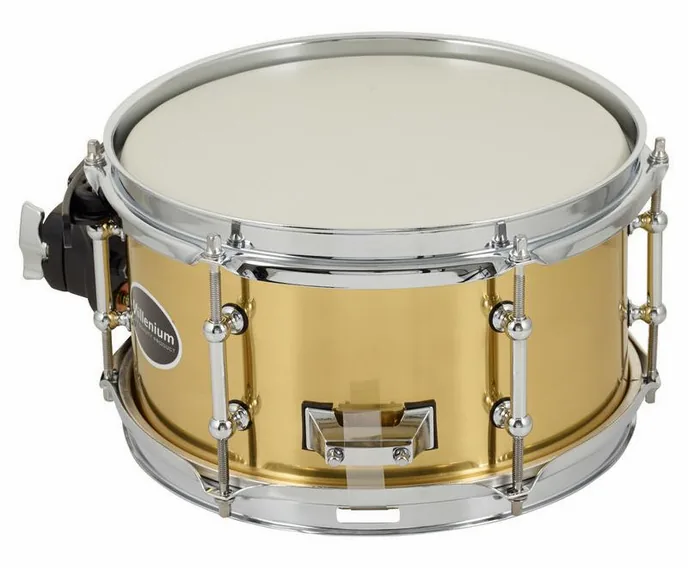 Millenium 10"x5,5" Brass Side Snare, vue de trois quarts, photo 2