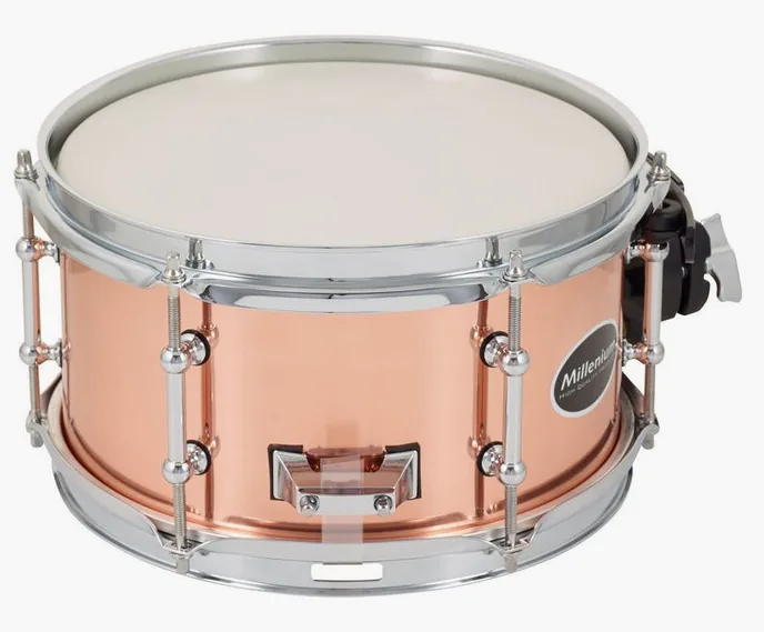 Millenium 10"x5,5" Copper Side Snare, vue de trois quarts, photo 2
