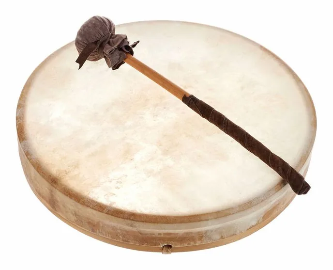 Thomann 14" Frame Drum Tuneable, vue de près, de face