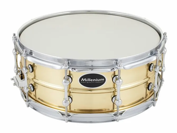 Millenium 14"x5,5" Power Brass Snare, vue de face