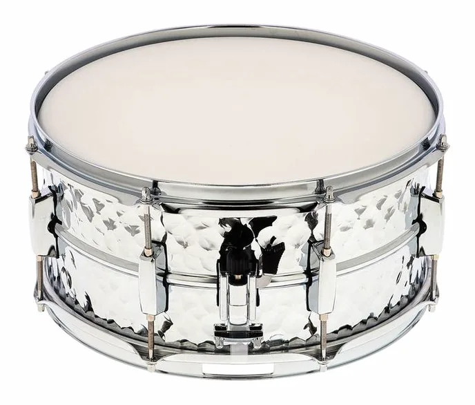 Millenium 14"x6,5" Hammer Steel Snare, vue de dessus, photo 4