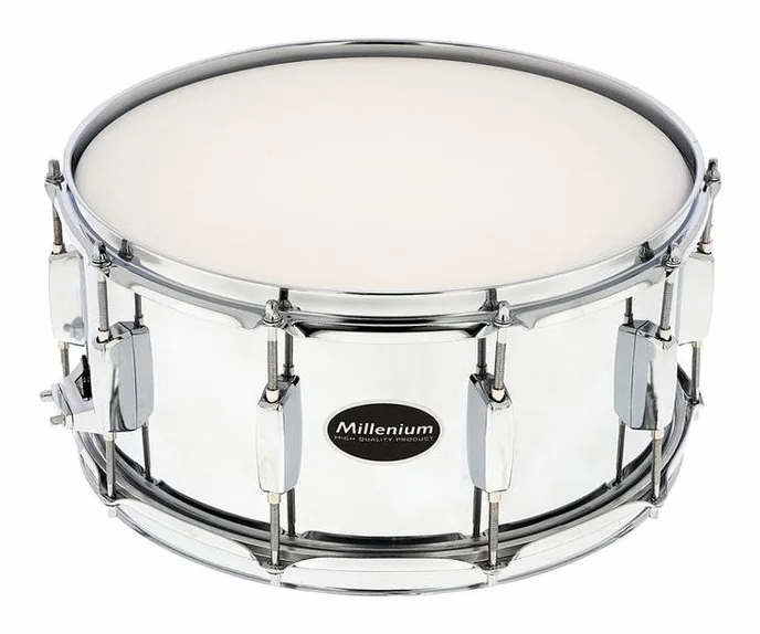 Millenium 14"x6,5" Power Steel Snare, vue de face