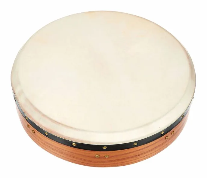 Millenium 16"x3,5" Bodhran Tuneable, de face sur fond neutre