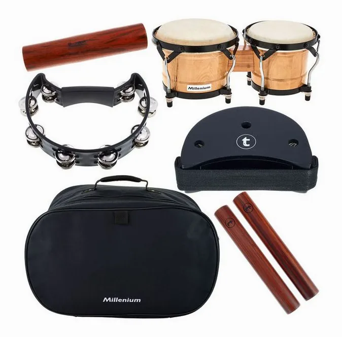 Millenium Bongo & Percussion Pack, vue de face