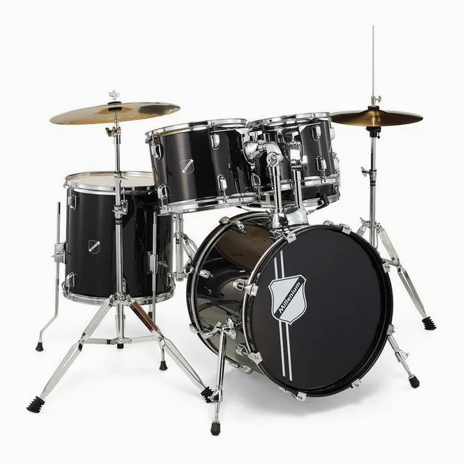 Millenium Focus 18 Drum Set Black, vue de face, photo 3