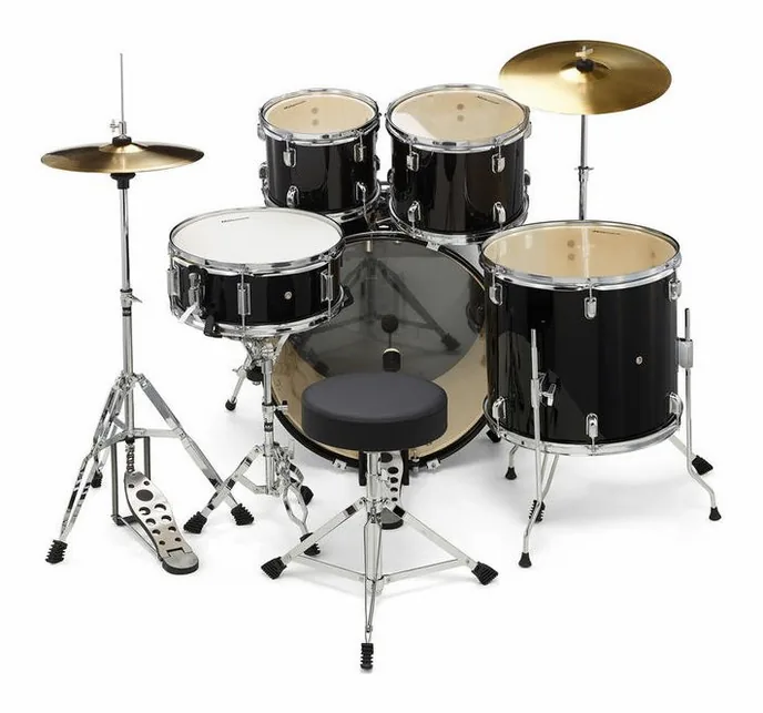 Millenium Focus 22 Drum Set Black, sur fond neutre, photo 4