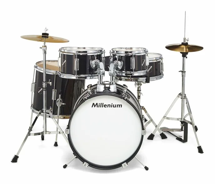 Millenium Focus Junior Drum Set Black, vue de trois quarts, photo 2