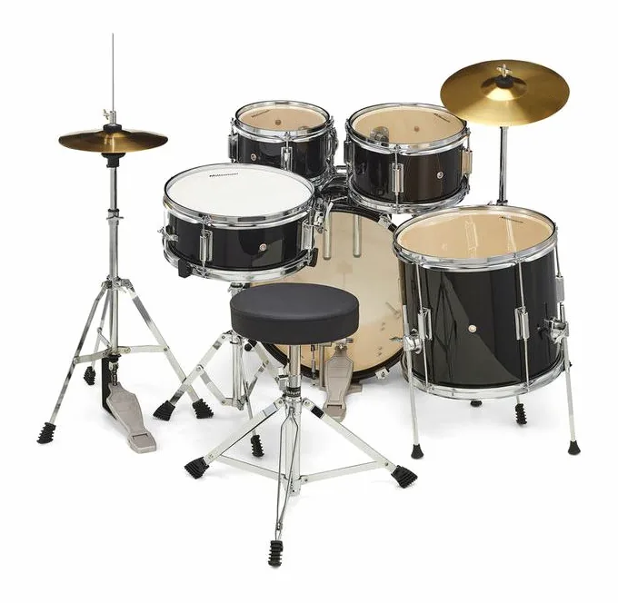 Millenium Focus Junior Drum Set Black, vue de profil, photo 4