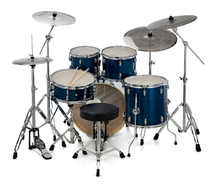 Millenium Hybrid Practice Drum Set BL, sur fond neutre, photo 4
