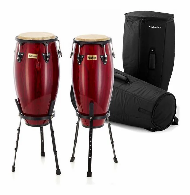 Millenium MC890WR Conga Set with Gigbags, vue de près, de face