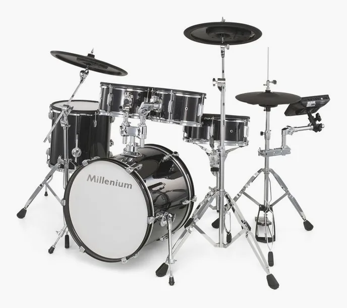 Millenium MPS-750X PRO E-Drum Mesh Set, de face sur fond neutre