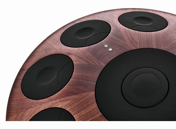 Neotone Mutant Digital Handpan Walnut, vue de dessus, photo 4