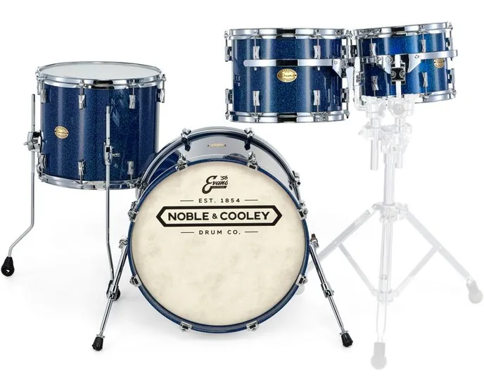 Noble & Cooley CD Maple Cairo Blue Spkl. Kit, vue de dessus, photo 2