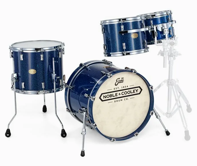 Noble & Cooley CD Maple Cairo Blue Spkl. Kit, vue de dessus, photo 3