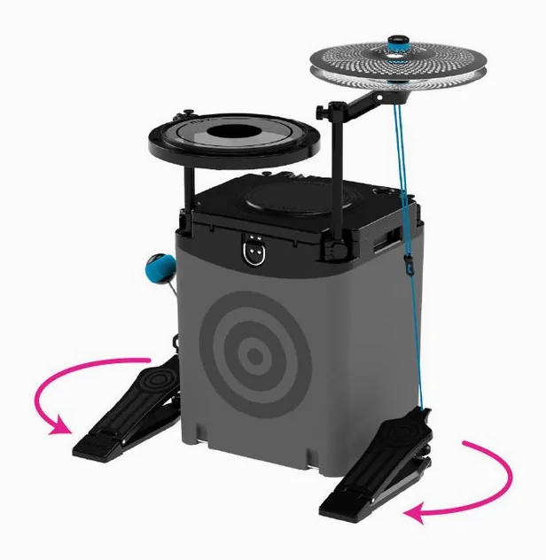 Nuvo Zip-Kit Essential Drum Kit, vue de face, photo 4
