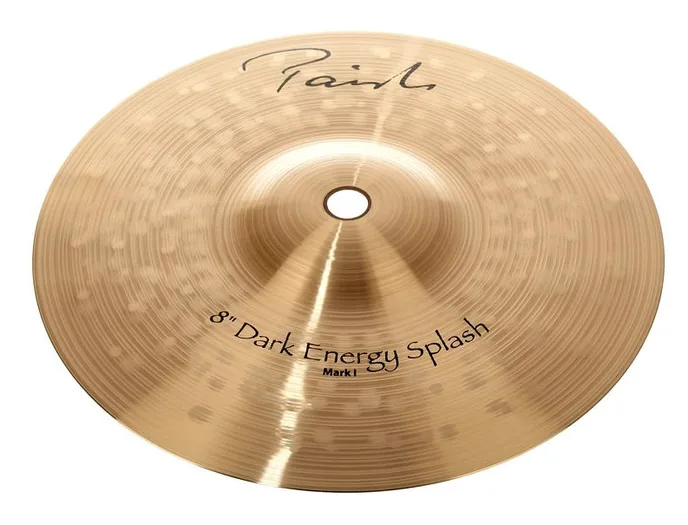 Paiste 08" Signature Dark Energy MK1, de face sur fond neutre