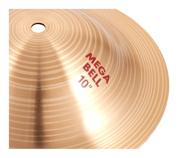 Paiste 10" 2002 Mega Bell, vue de trois quarts, photo 4