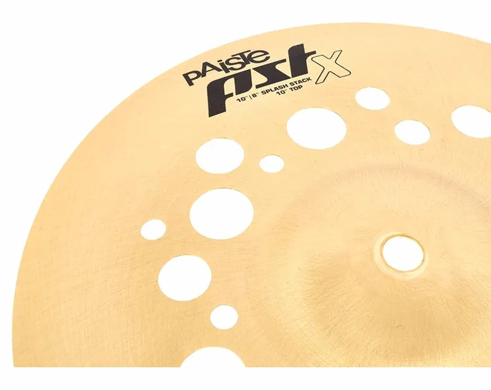 Paiste 10" PSTX Splash Stack 10/08, vue de trois quarts, photo 4