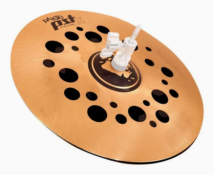 Paiste 12" PSTX DJs 45 Hats, vue de près, de face