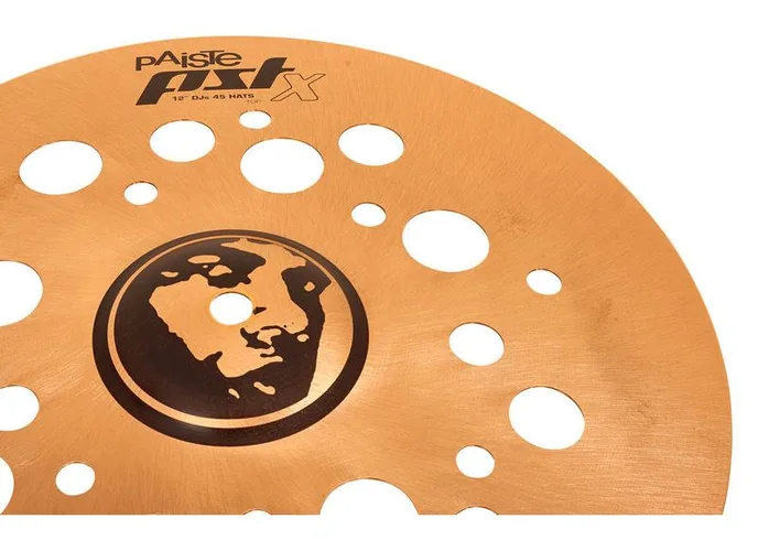 Paiste 12" PSTX DJs 45 Hats, sur fond neutre, photo 4