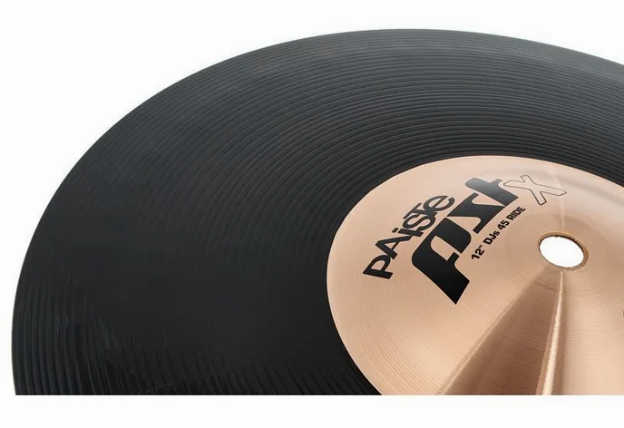 Paiste 12" PSTX DJs 45 Ride, vue de profil, photo 3