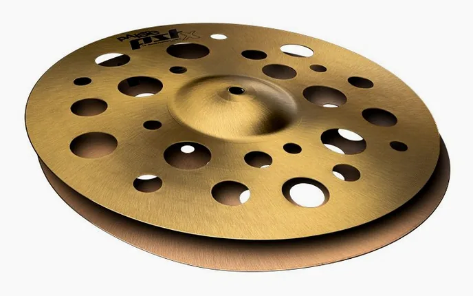 Paiste 12" PSTX Swiss Flanger Stack, sur fond neutre